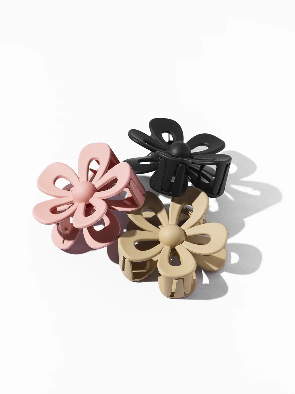 Flower Claw Clips, Set of 3